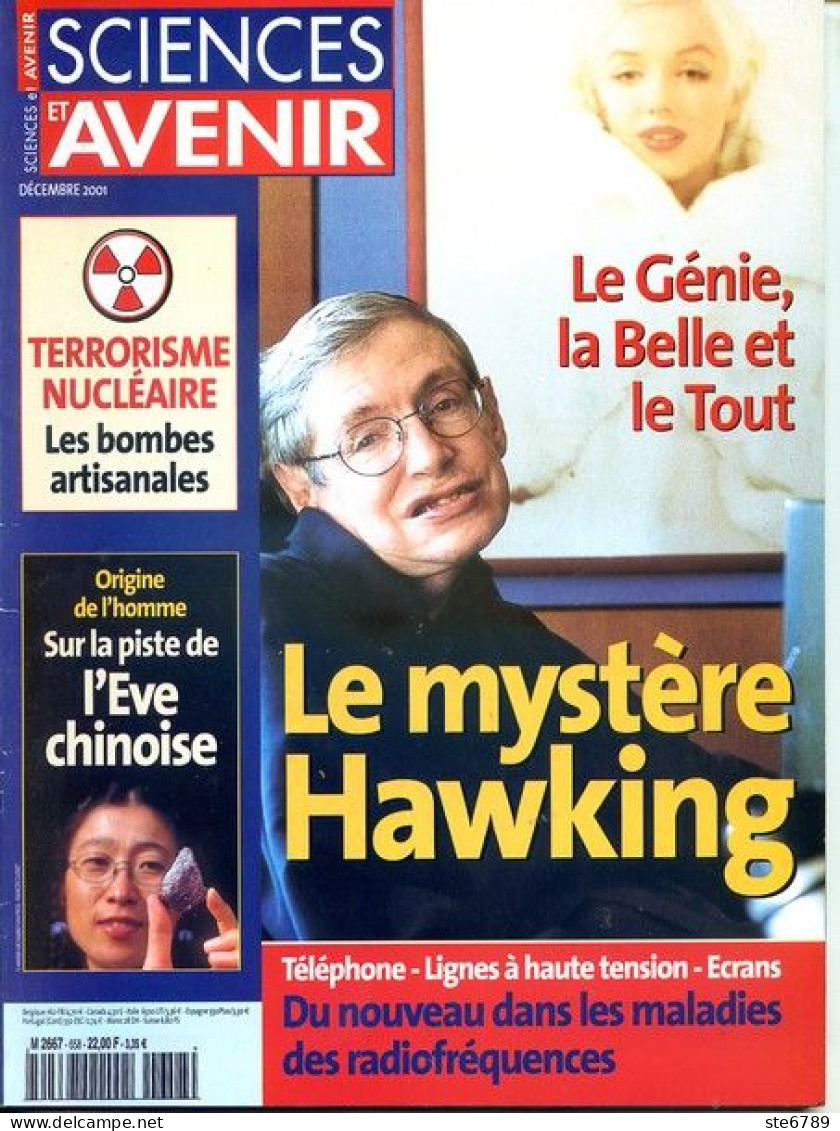 Sciences Et Avenir N° 658 Decembre 2001 Le Mystere Hawking , Terrorisme Nucléaire , - Science
