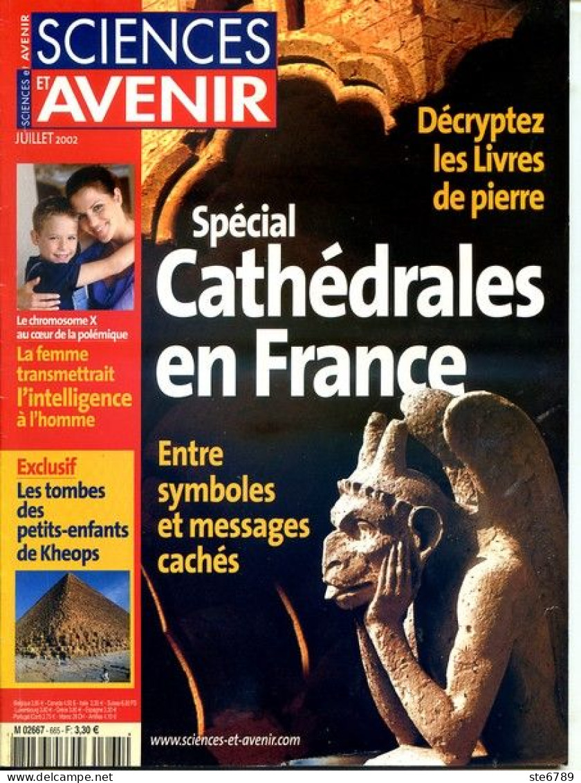 Sciences Et Avenir N° 665 Juillet 2002 Spécial Cathédrales En France - Science