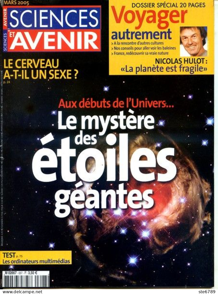 Sciences Et Avenir N° 697 Mars 2005 Mystere Des Etoiles Géantes , Cerveau A T Il Un Sexe ? - Wissenschaft