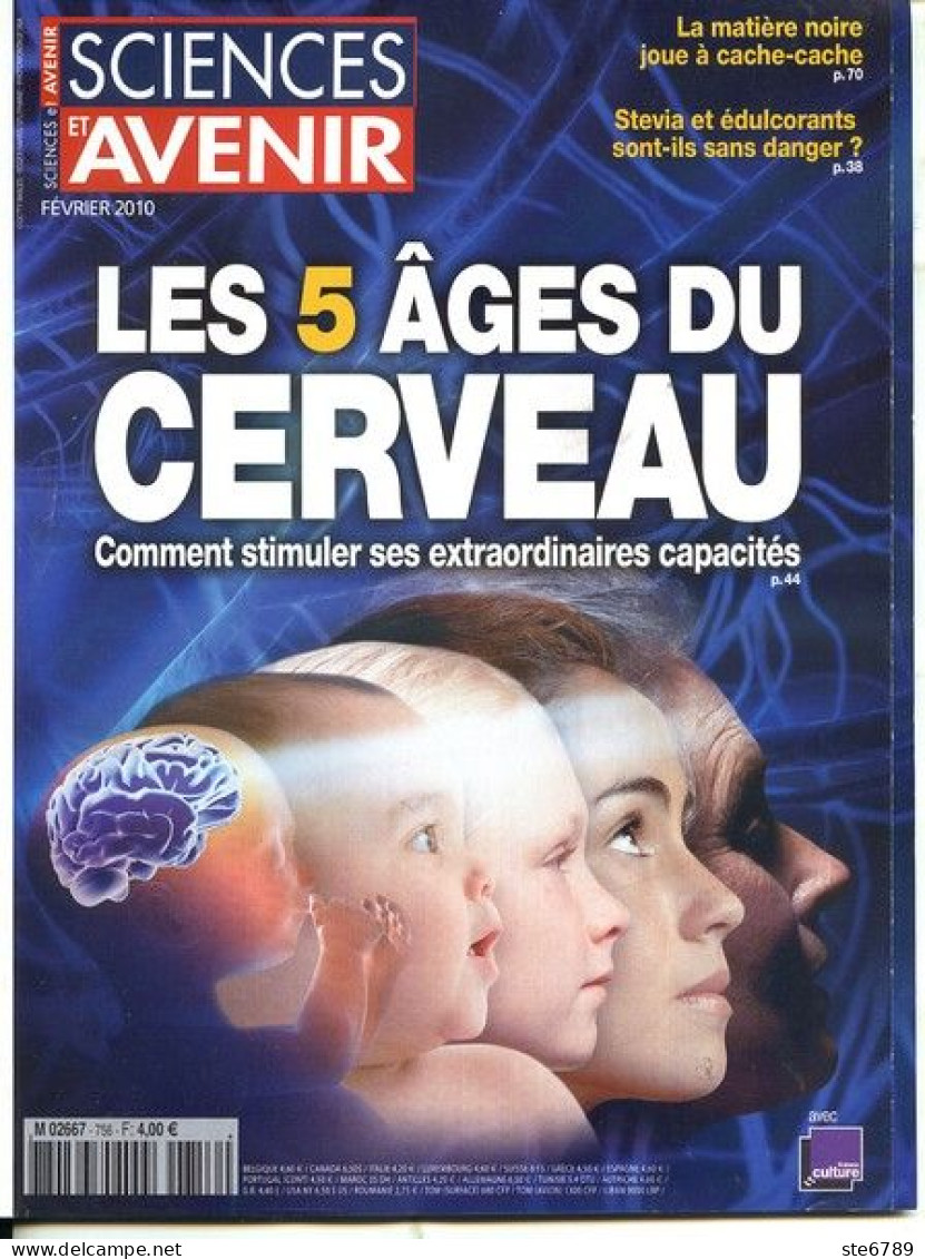 Sciences Et Avenir N° 756 Février 2010 Les 5 Ages Du Cerveau - Ciencia