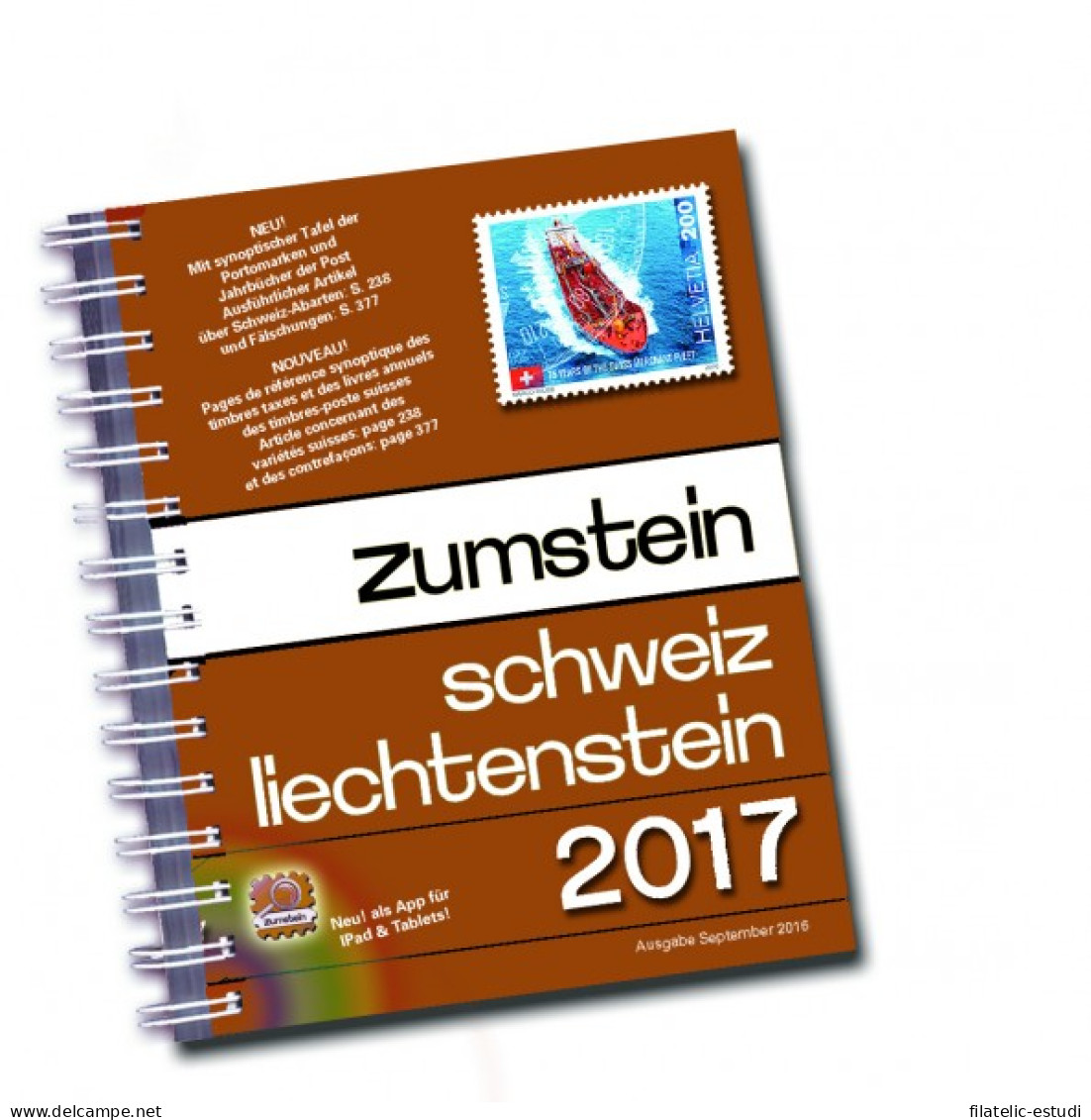 Catálogo Zumstein Schweiz/Liechtenstein Briefmarken-Katalog 2017, Mit Spiralbi - Autres & Non Classés