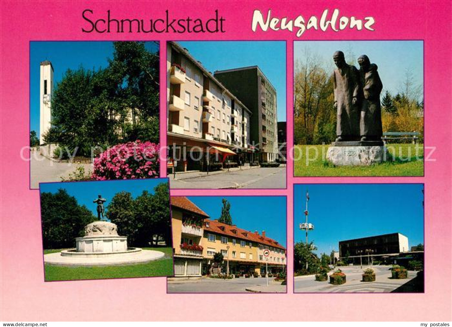 73177942 Neugablonz Kirche Innenstadt Skulptur Statue Denkmal Brunnen Schmucksta - Kaufbeuren