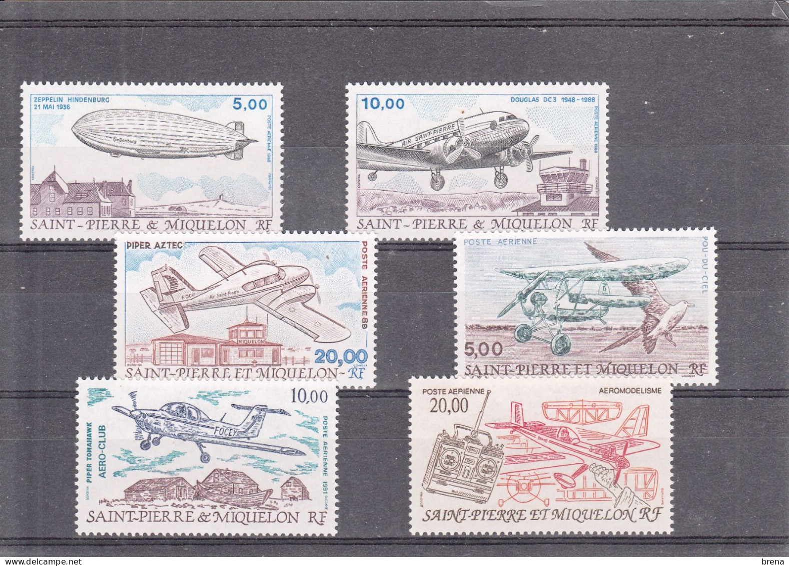 ST PIERRE ET MIQUELON   PA TRANSPORTS AERIENS N° 66 /71  NEUFS XX - Unused Stamps