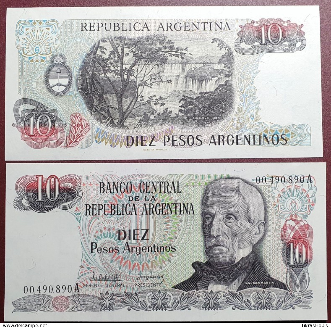 Argentina 10 Pesos, 1983 P-313A.1 - Argentina