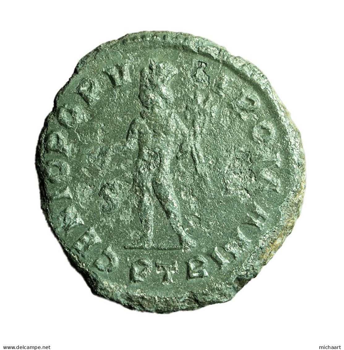 Roman Coin Maximianus Follis PTR AE27mm Bust / Genius 04231 - La Tétrarchie (284 à 307)