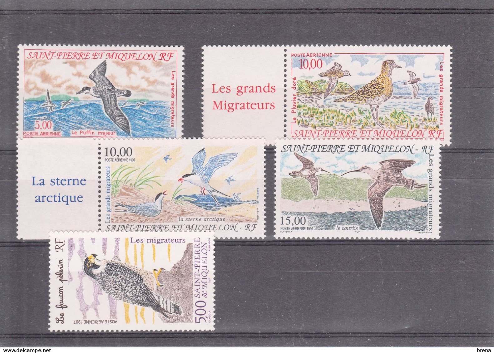 ST PIERRE ET MIQUELON   PA FAUNE   N° 72 /76    NEUFS XX - Unused Stamps