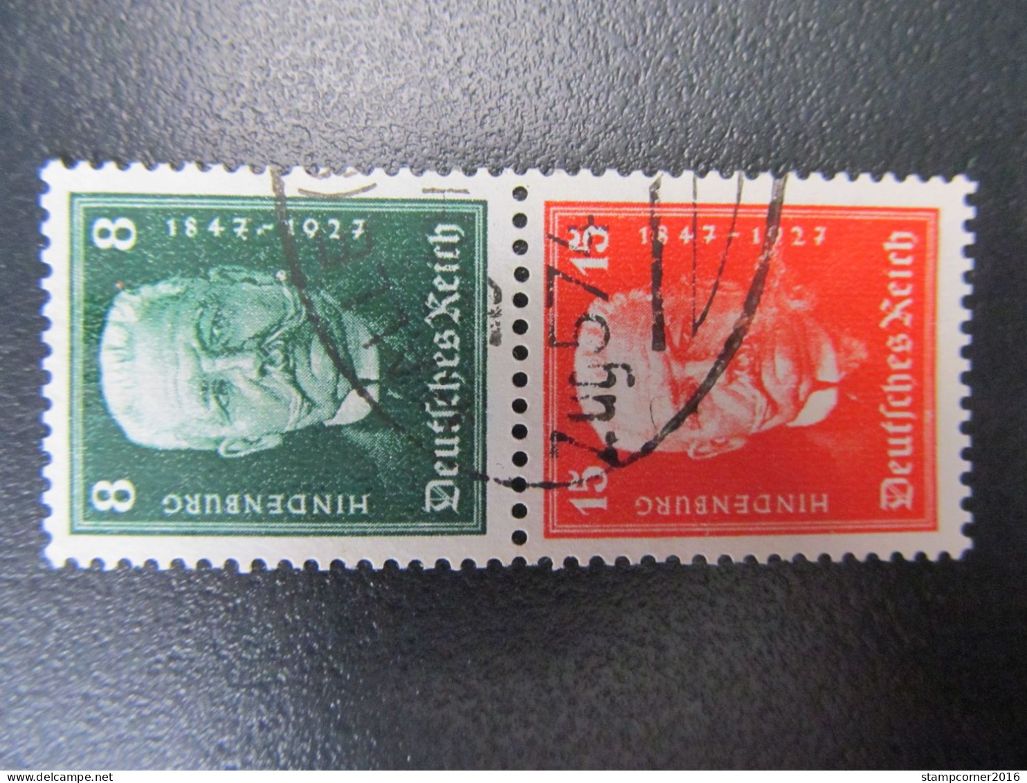 DR-ZD Nr. S36, 1927, Hindenburgspende, Gestempelt, Mi 40€ *DEL332* - Cuadernillos & Se-tenant