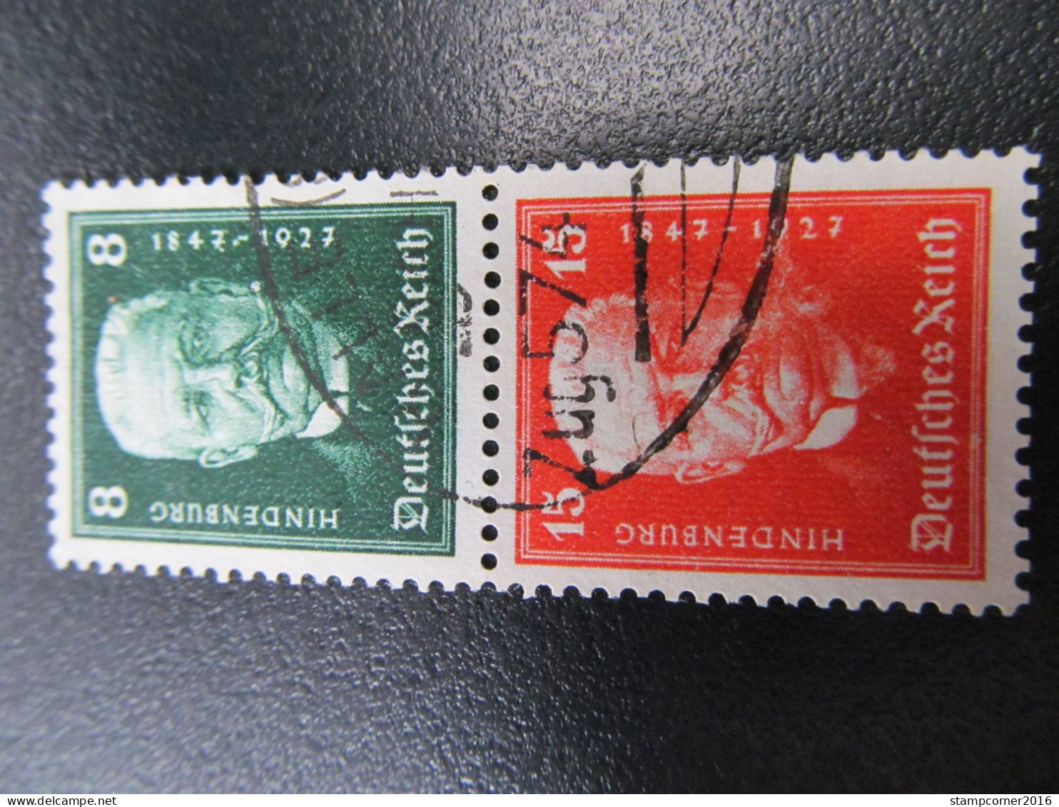 DR-ZD Nr. S36, 1927, Hindenburgspende, Gestempelt, Mi 40€ *DEL332* - Carnets & Se-tenant