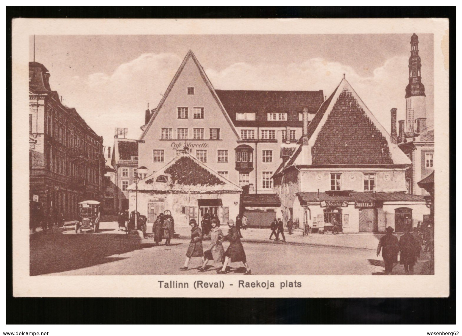 Reval/ Tallinn Raekoja Plats Rathausplatz 1928 - Estland