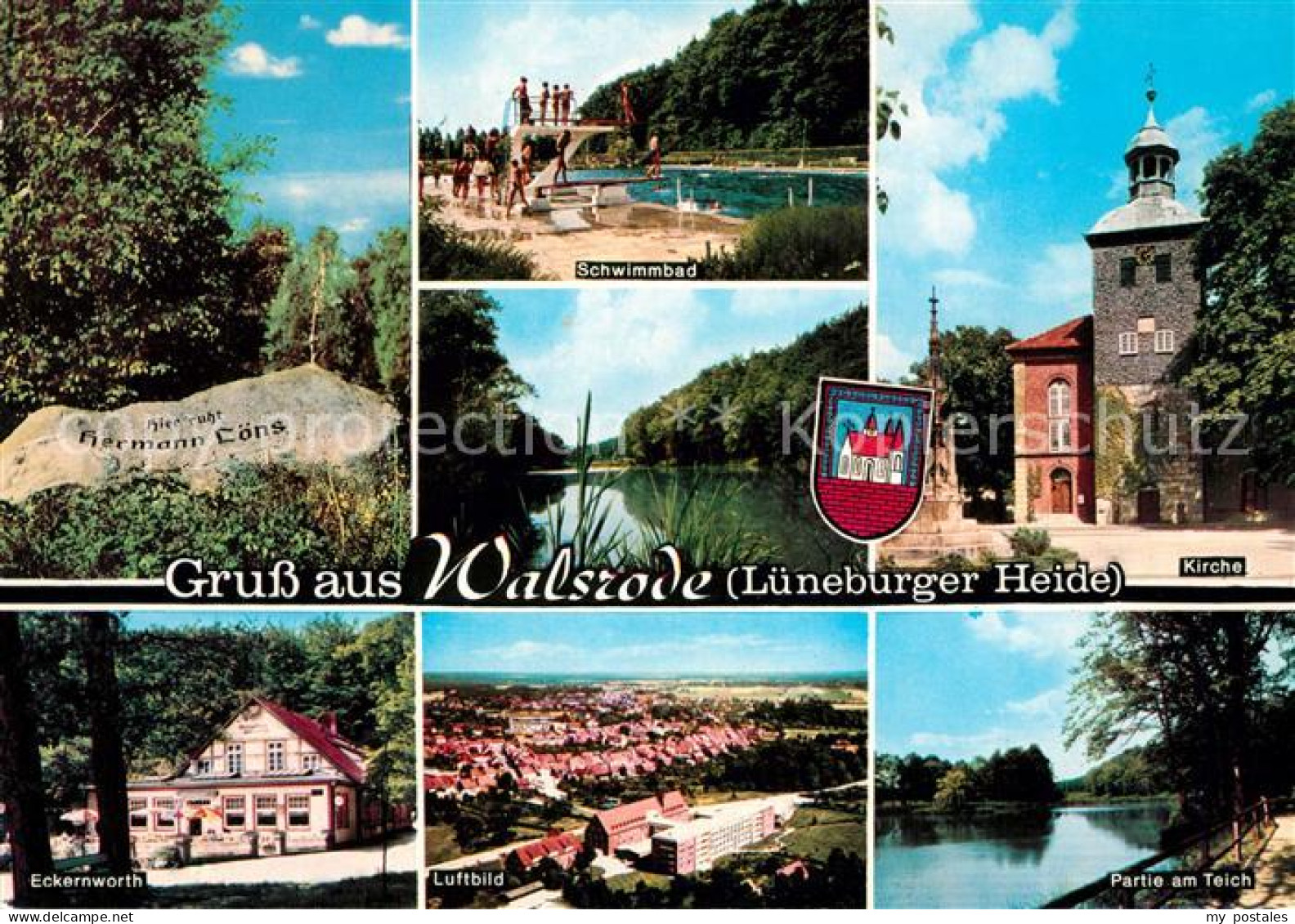 73177578 Walsrode Lueneburger Heide Hermann Loens Grab Freibad Kirche Waldgastst - Walsrode
