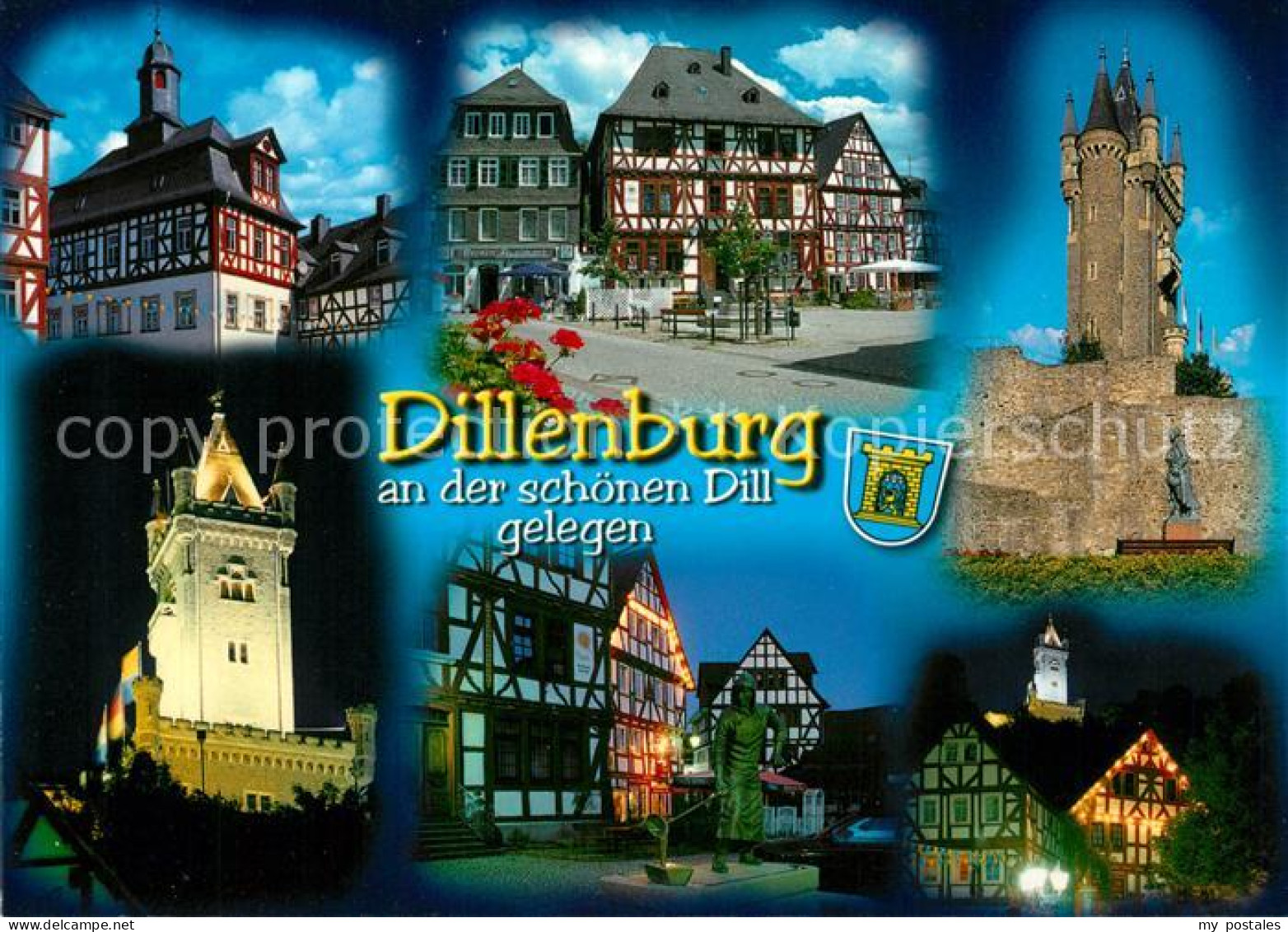 73177372 Dillenburg Historische Altstadt Fachwerkhaeuser Wilhelmsturm Oraniensta - Dillenburg