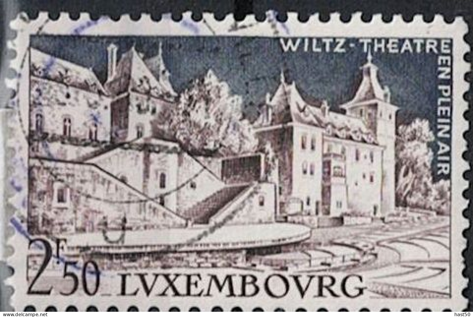 Luxemburg - Freilichtbühne Vor Schloss Wiltz (MiNr: 593) 1958 - Gest Used Obl LESEN - Gebruikt