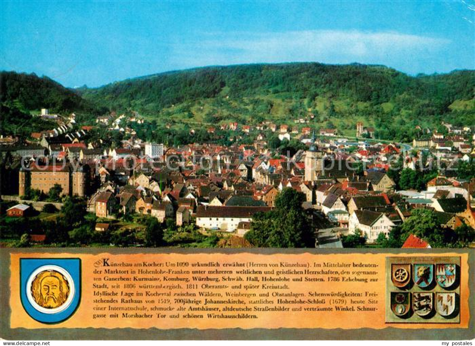 73177352 Kuenzelsau Stadtpanorama Chronik Wappen Kuenzelsau - Kuenzelsau