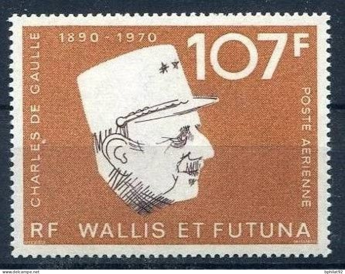 !!! WALLIS ET FUTUNA THEME DE GAULLE PA N°48 NEUF ** - Ungebraucht