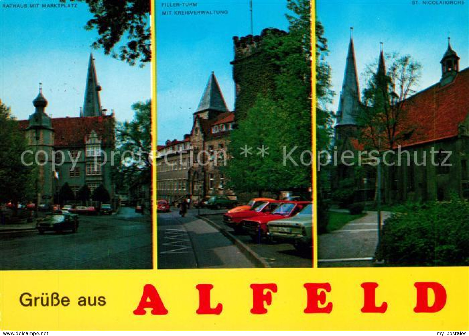 73177290 Alfeld Leine Rathaus Marktplatz Fillerturm Kreisverwaltung St Nicolaiki - Alfeld
