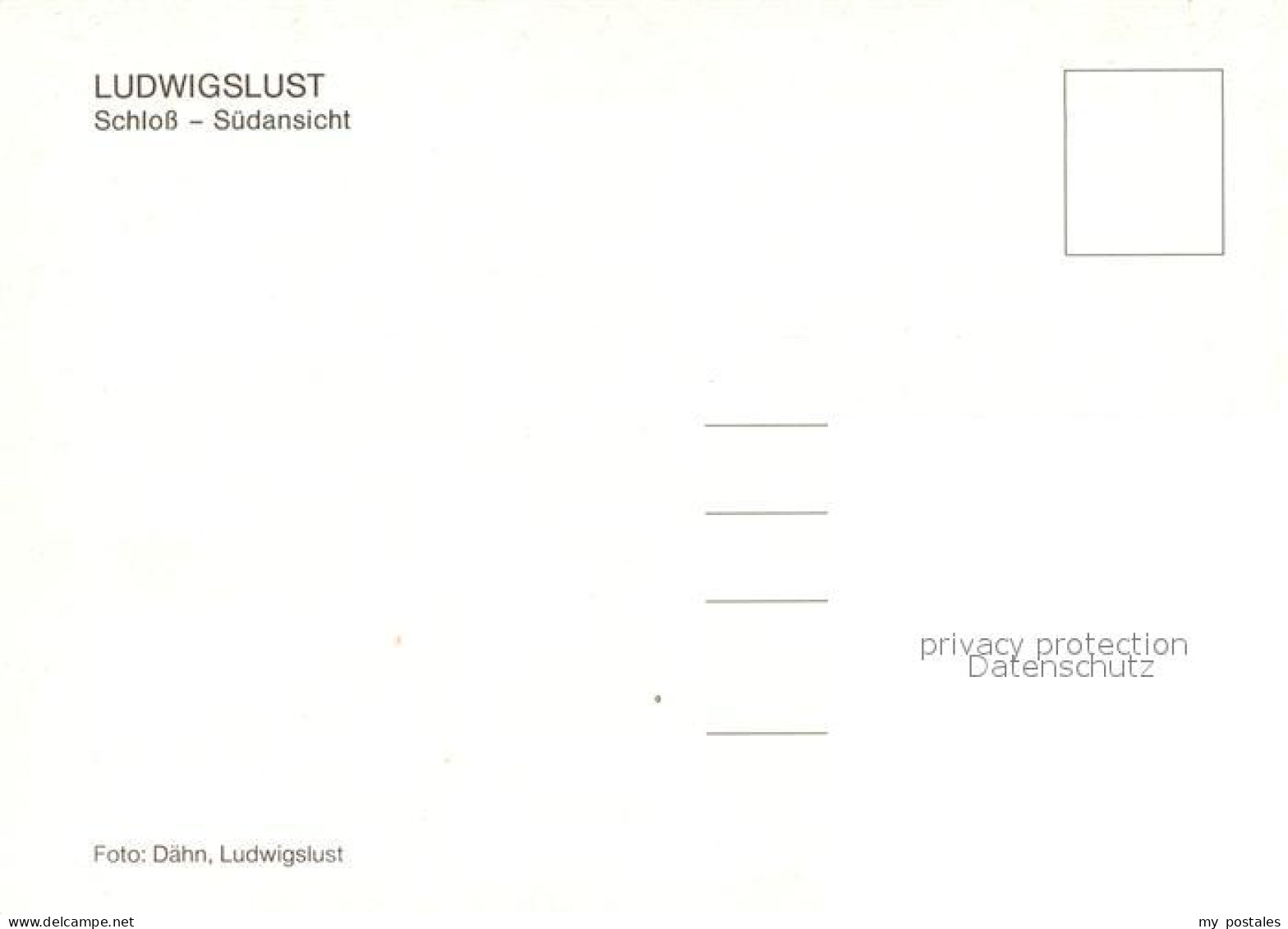 73177229 Ludwigslust Schloss Suedansicht Ludwigslust - Ludwigslust