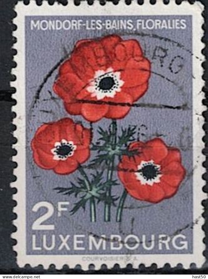 Luxemburg - Kronenanemone (Anemone Coronaria) (MiNr: 547) 1956 - Gest Used Obl - Oblitérés