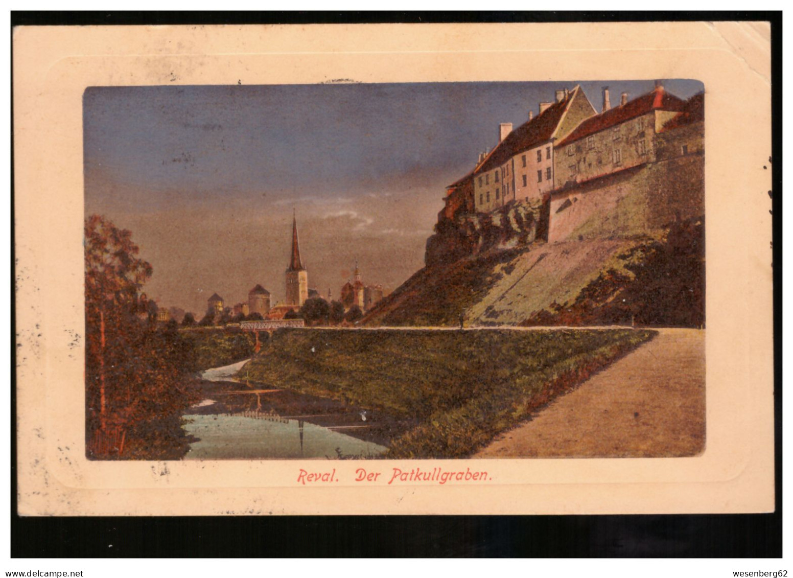 Reval/ Tallinn Patkullgraben 1911 - Estonia