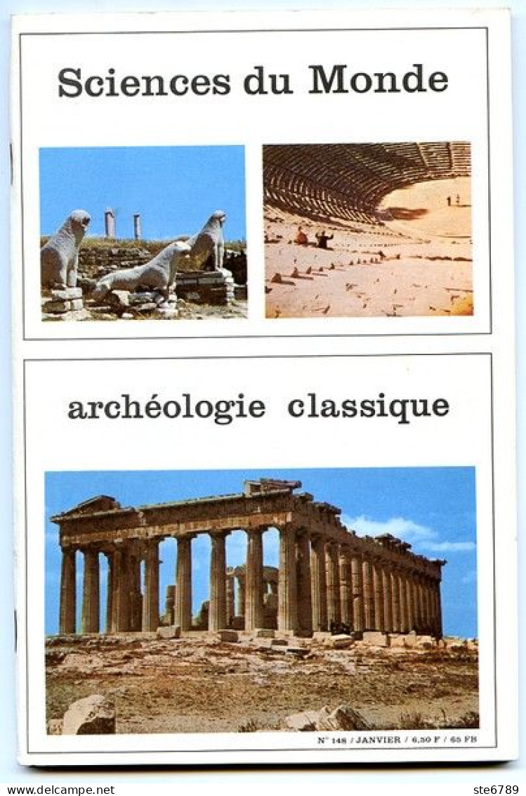 Revue SCIENCES DU MONDE  Archéologie Classique  N° 148 1976 - Ciencia