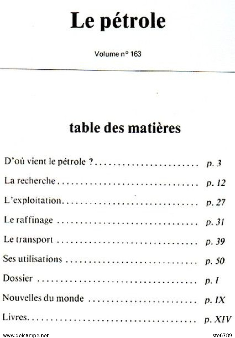 Revue SCIENCES DU MONDE  Le Pétrole N° 163 1977 - Wissenschaft