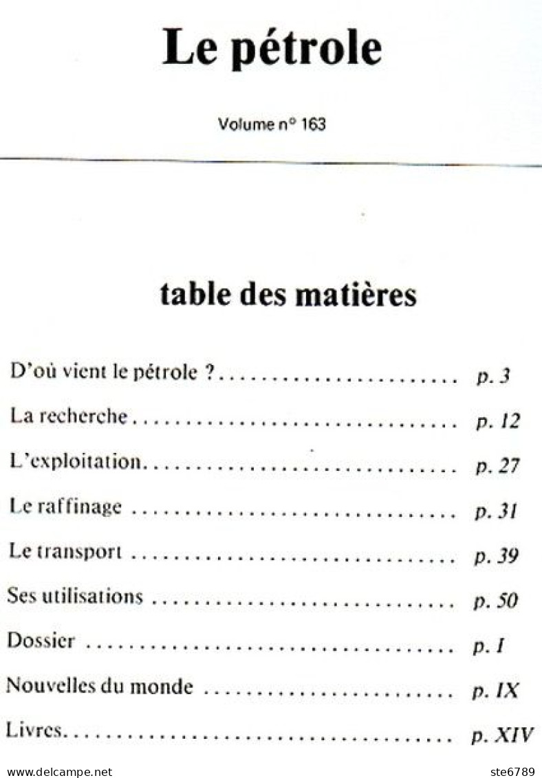 Revue SCIENCES DU MONDE  Le Pétrole N° 163 1977 - Ciencia