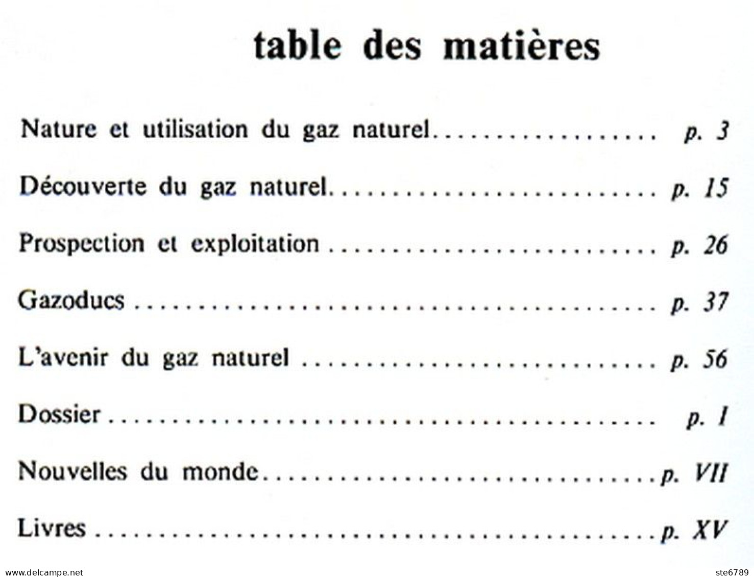 Revue SCIENCES DU MONDE  Le Gaz Naturel N° 154 1976 - Wissenschaft