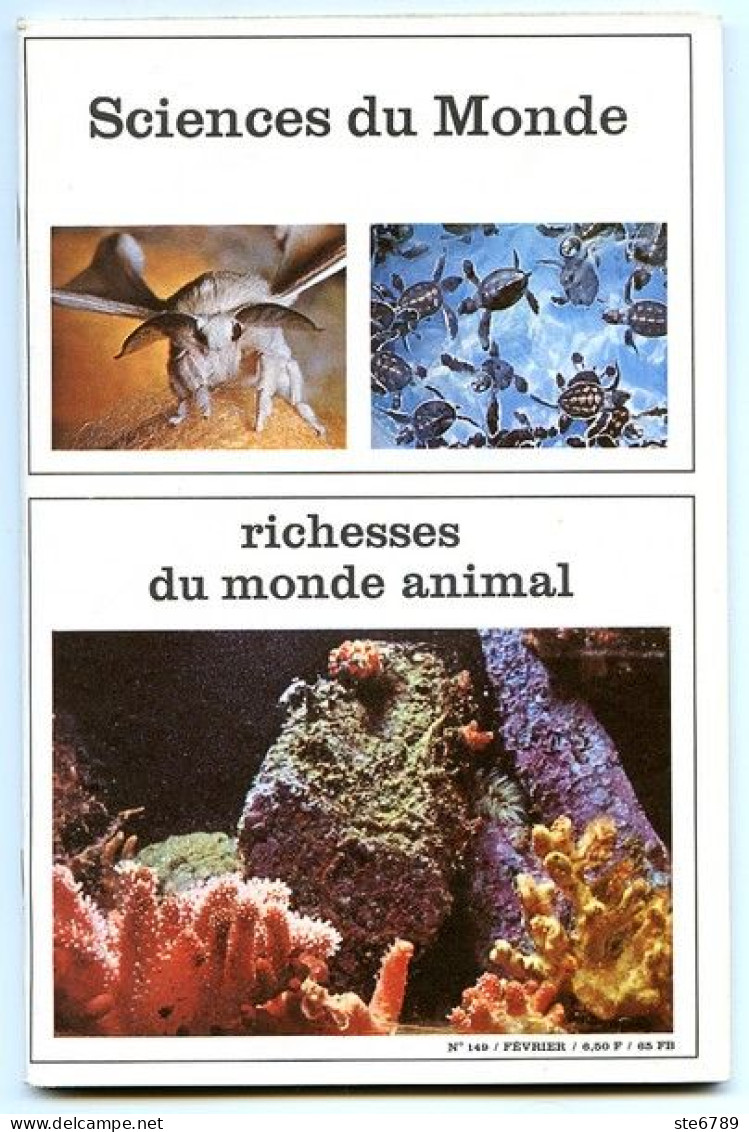 Revue SCIENCES DU MONDE  Richesses Du Monde Animal Animaux N° 149 1976 - Dieren