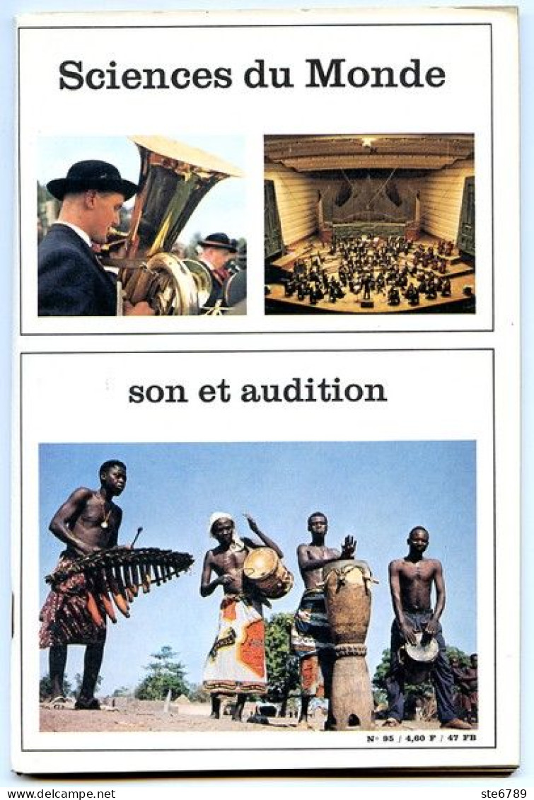 Revue SCIENCES DU MONDE  Son Et Audition    N° 95  1971 - Ciencia