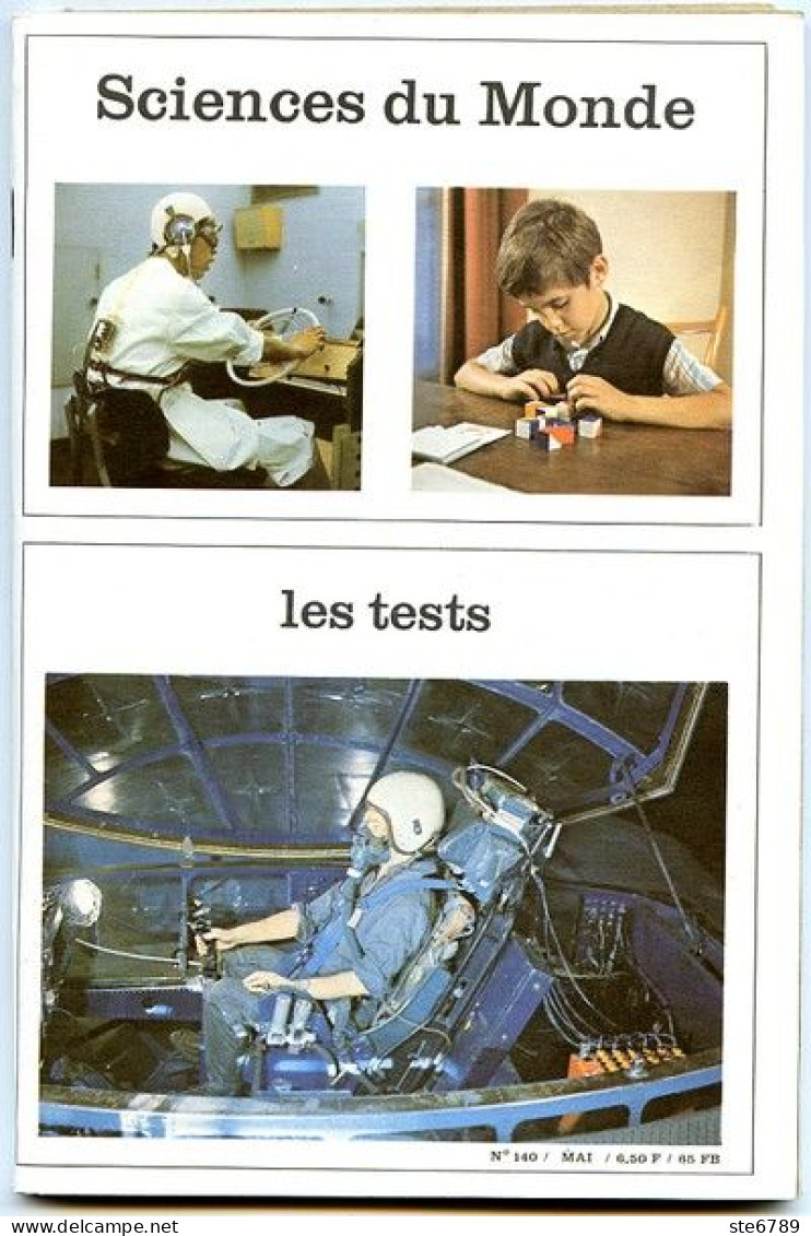 Revue SCIENCES DU MONDE Les Tests   N° 140 1975 - Wissenschaft