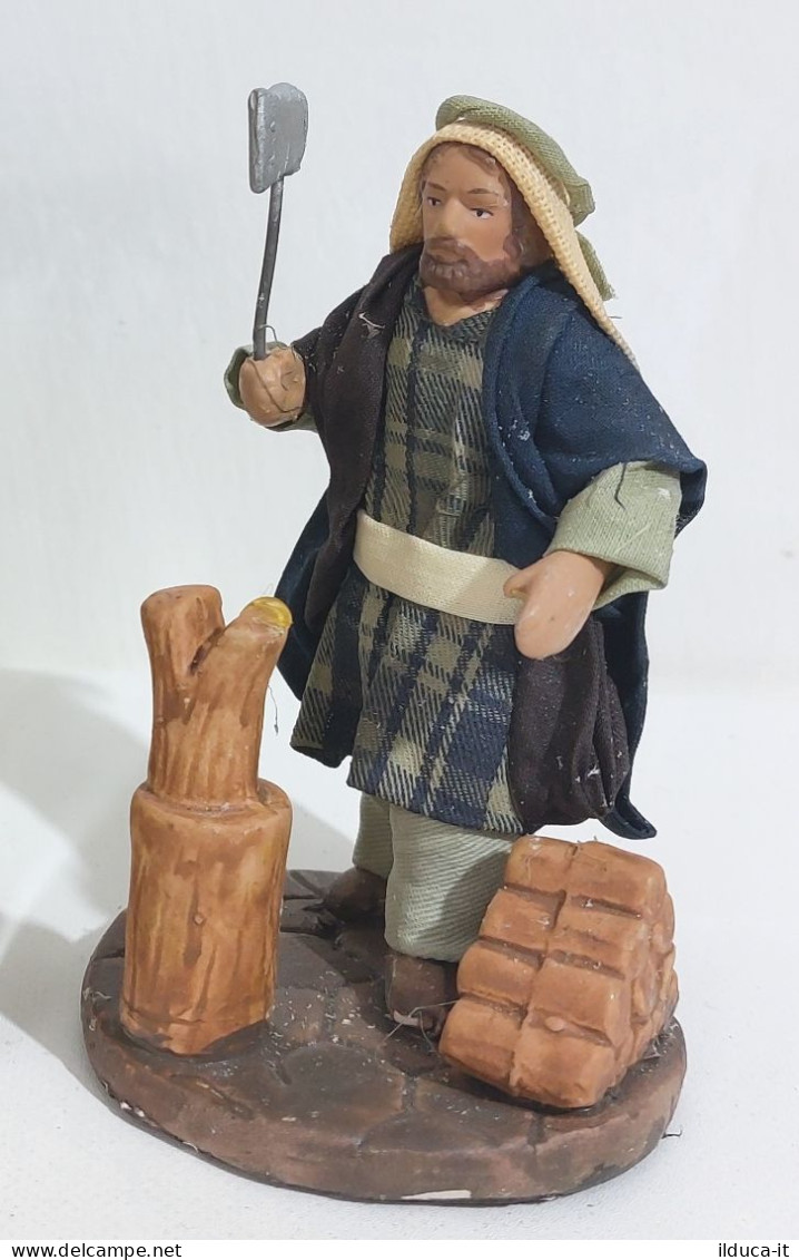 34037 Pastorello Mondo Del Presepe De Agostini - Falegname - H. 13 Cm - Presepi