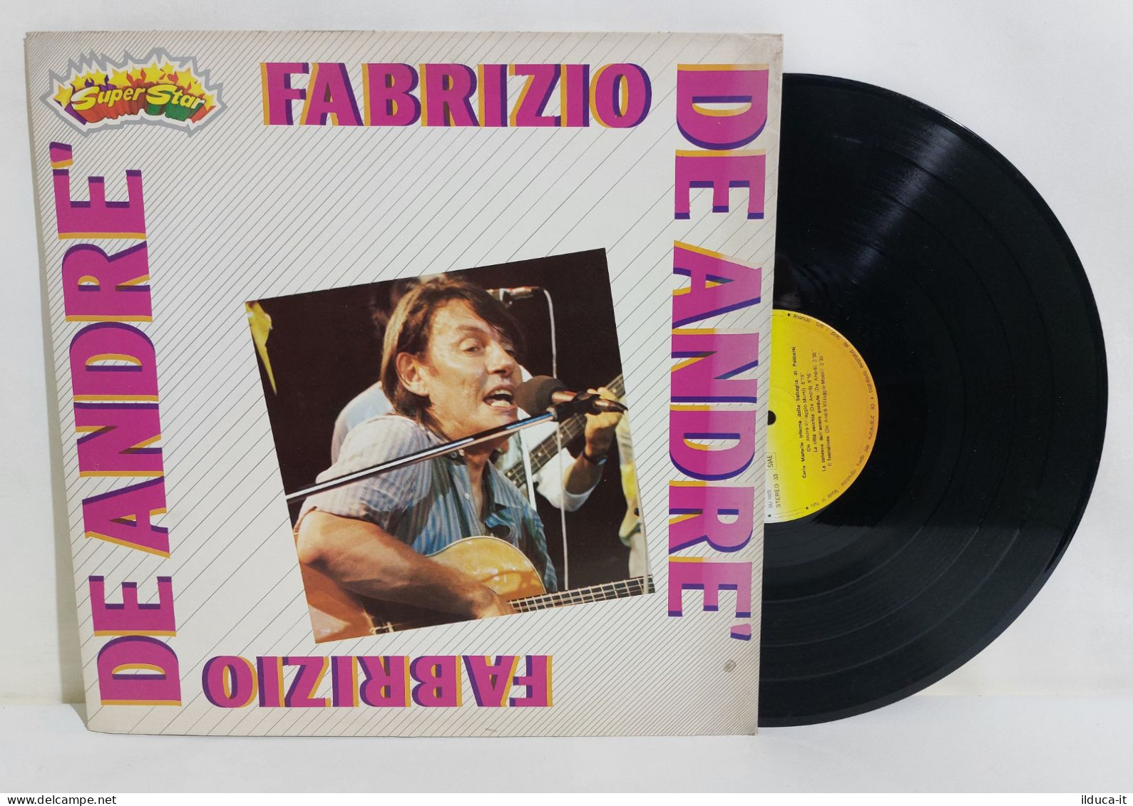 56905 LP 33 Giri Gatefold - Super Star - Fabrizio De André - Autres - Musique Italienne