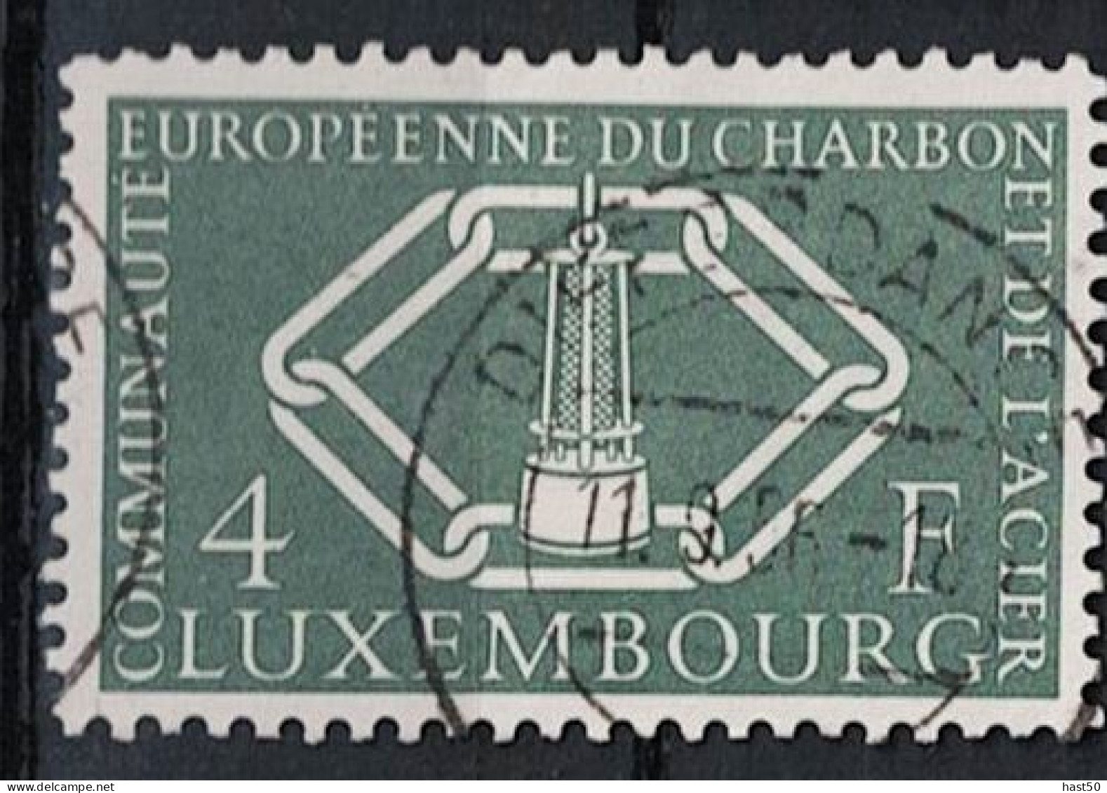 Luxemburg - Vier Jahre Montanunion (MiNr: 554) 1956 - Gest Used Obl - Usati