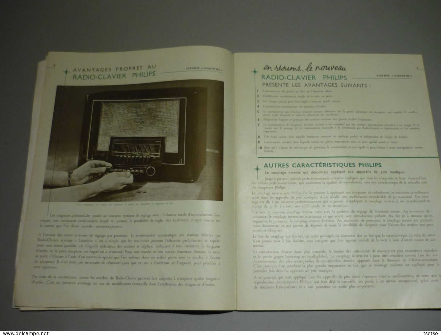 Philips-Bulletin / Nouveau Programme 1940 / Commercial-Documentaire-Technique - Materiaal En Toebehoren