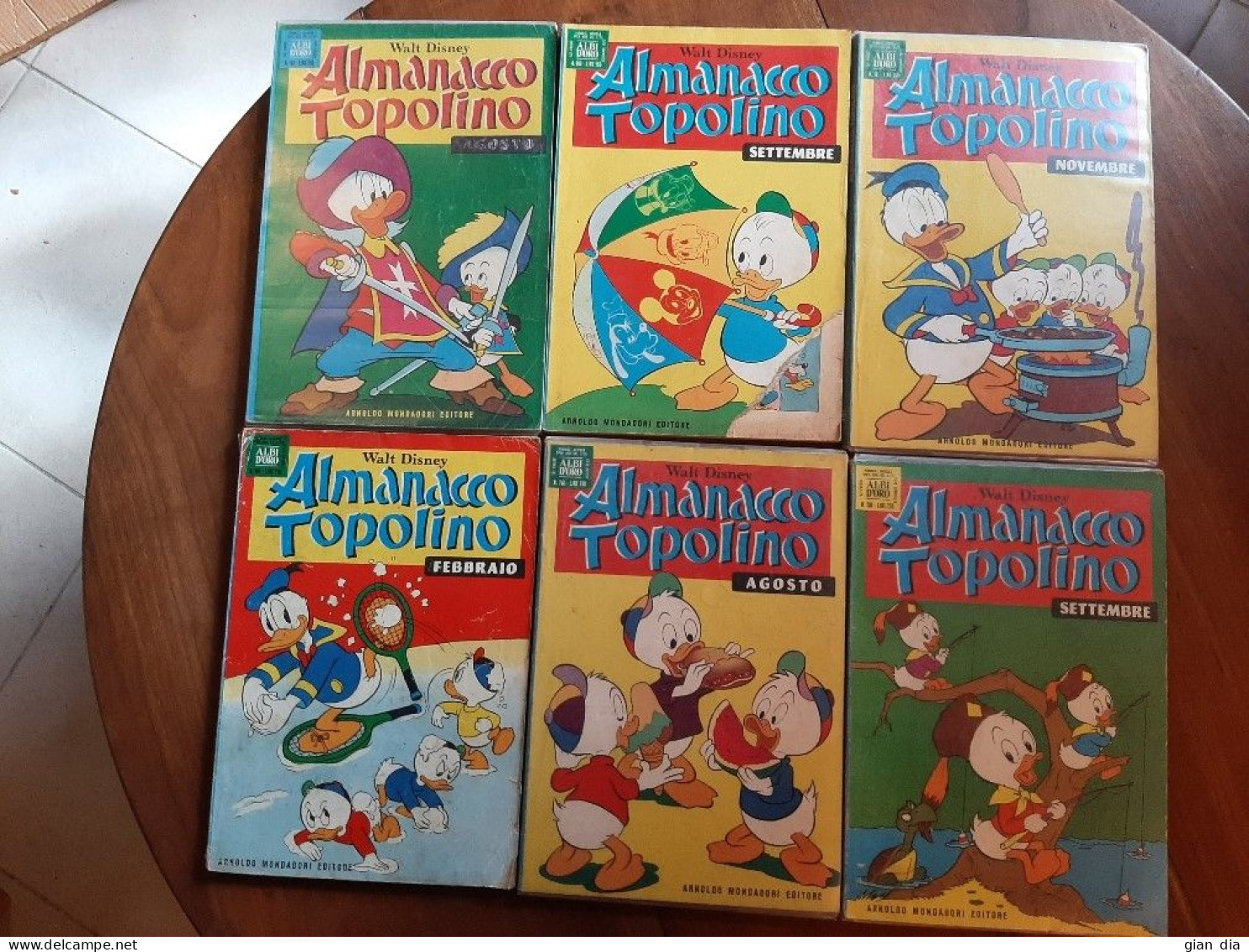 ALMANACCO TOPOLINO Ed.Mondadori. Lotto 22 Numeri. 1970 – 1981. - Disney