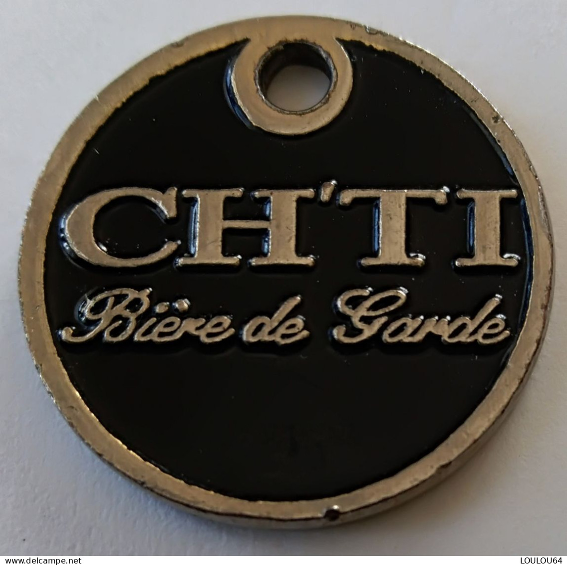 Jeton De Caddie - CH'TI - Bière De Garde -  En Métal -  (1) - - Trolley Token/Shopping Trolley Chip