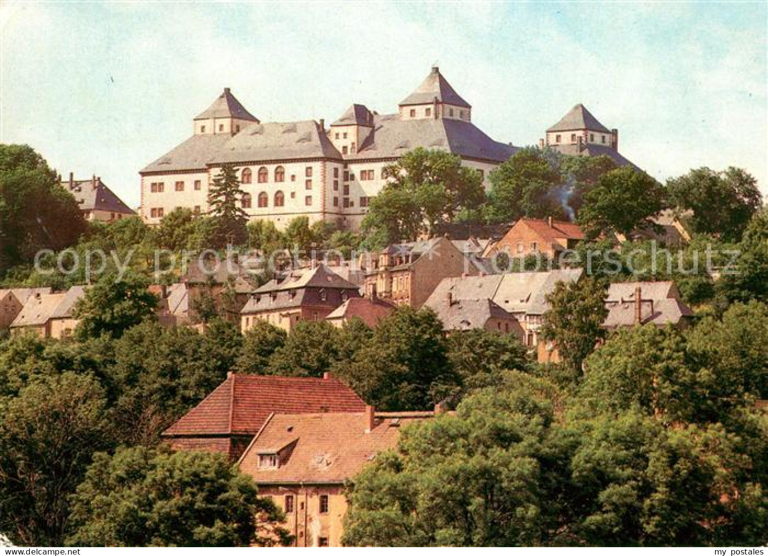 73157826 Augustusburg Stadtbild Mit Schloss Augustusburg - Augustusburg