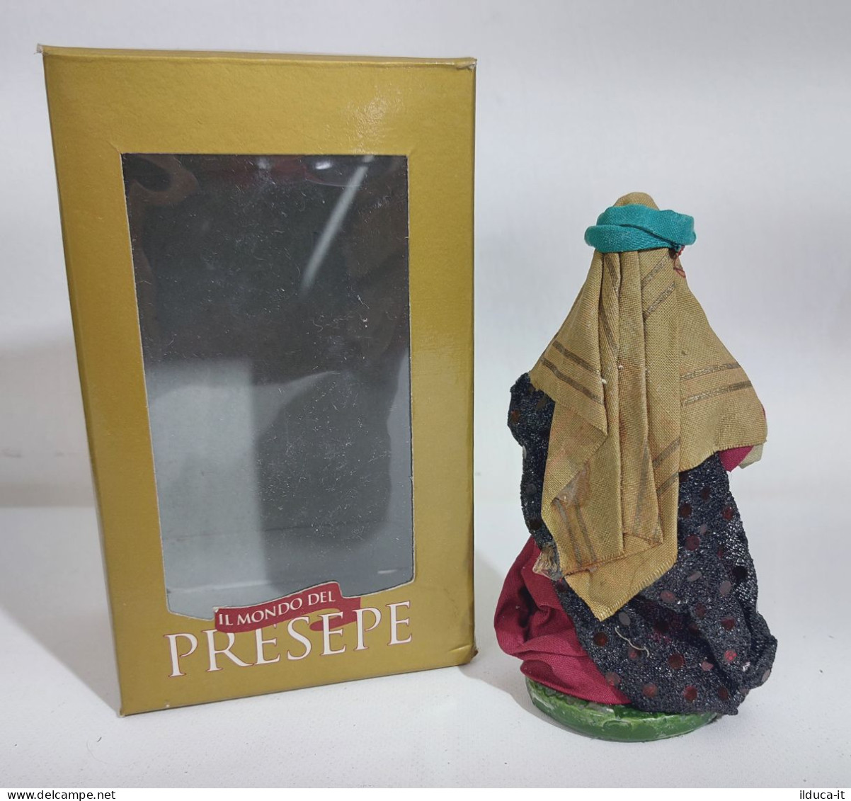 57604 Pastorello Mondo Del Presepe De Agostini - Re Magio - H. 12 Cm - Weihnachtskrippen