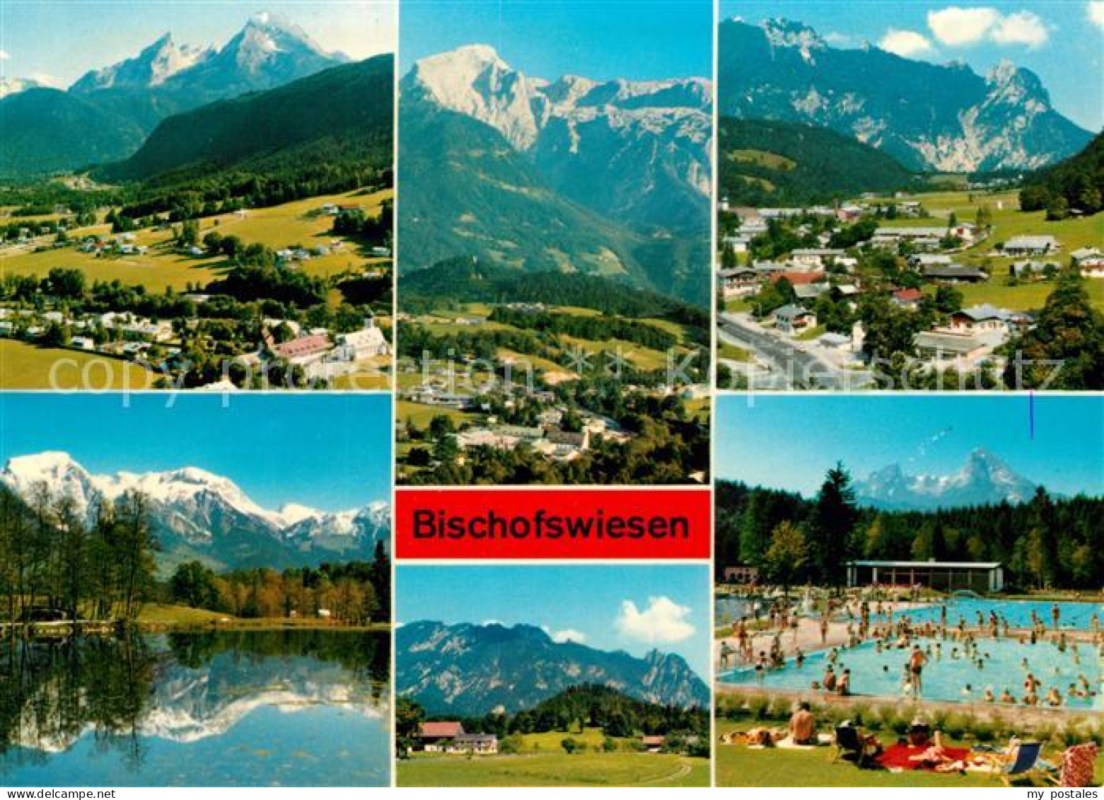 73157822 Bischofswiesen Landschaftspanorama Alpen See Wasserspiegelung Freibad B - Bischofswiesen