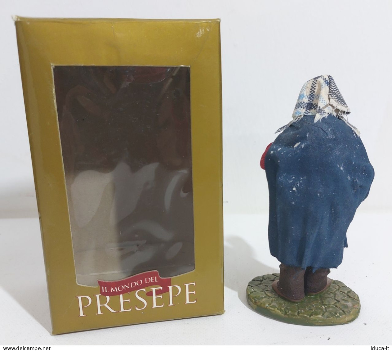 57607 Pastorello Mondo Del Presepe De Agostini - Mendicante - H. 13 Cm - Crèches De Noël