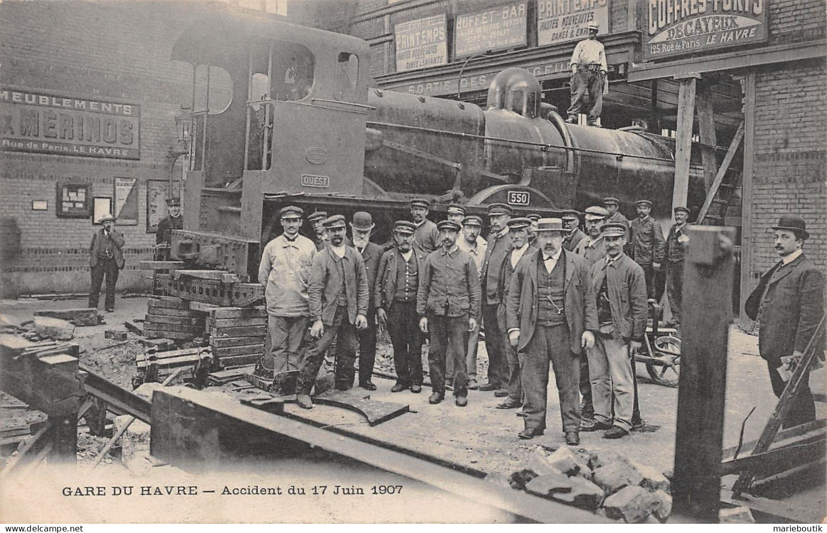 Le Havre – La Gare – Accident Du 17 Juin 1907 - Gare