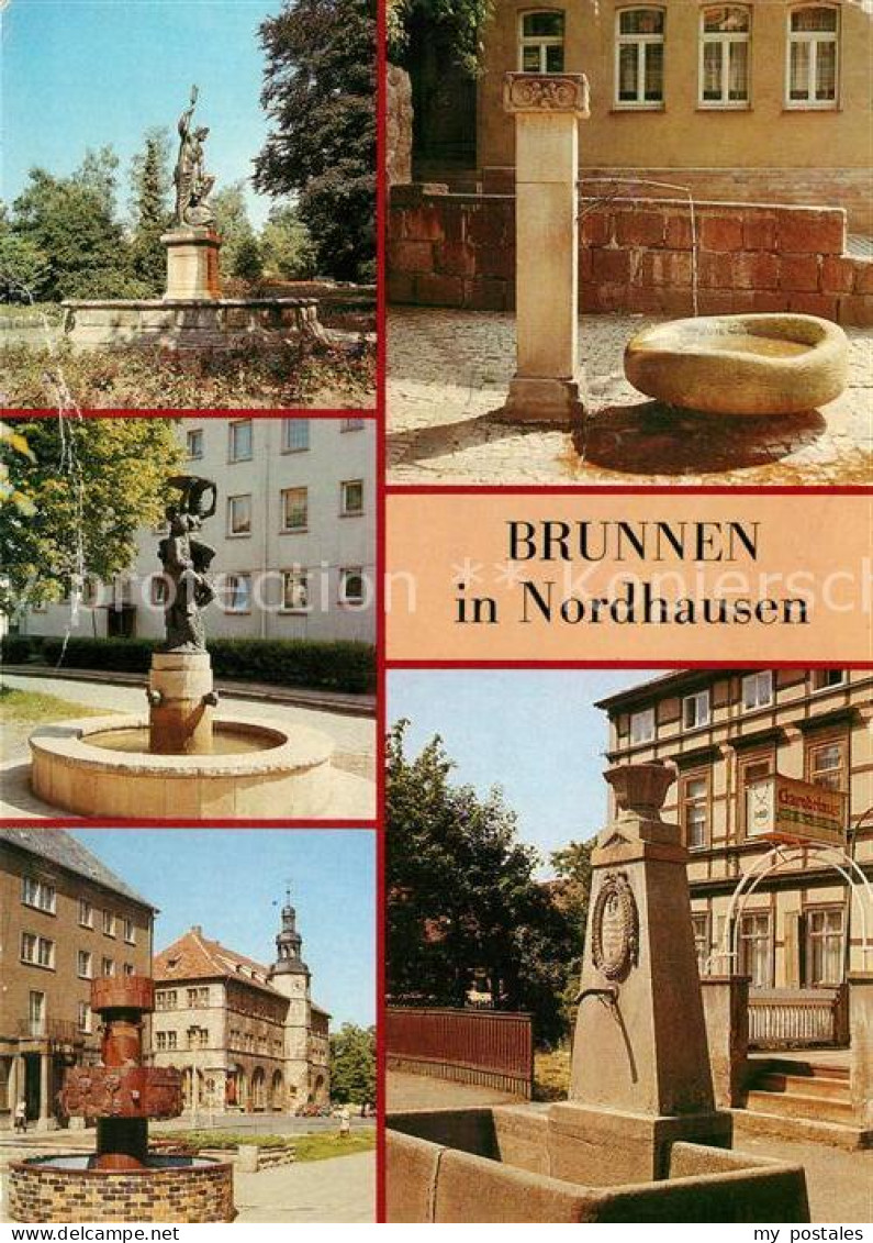 73157702 Nordhausen Thueringen Neptunbrunnen Brunnen Barfuesserstr Rolandbrunnen - Nordhausen