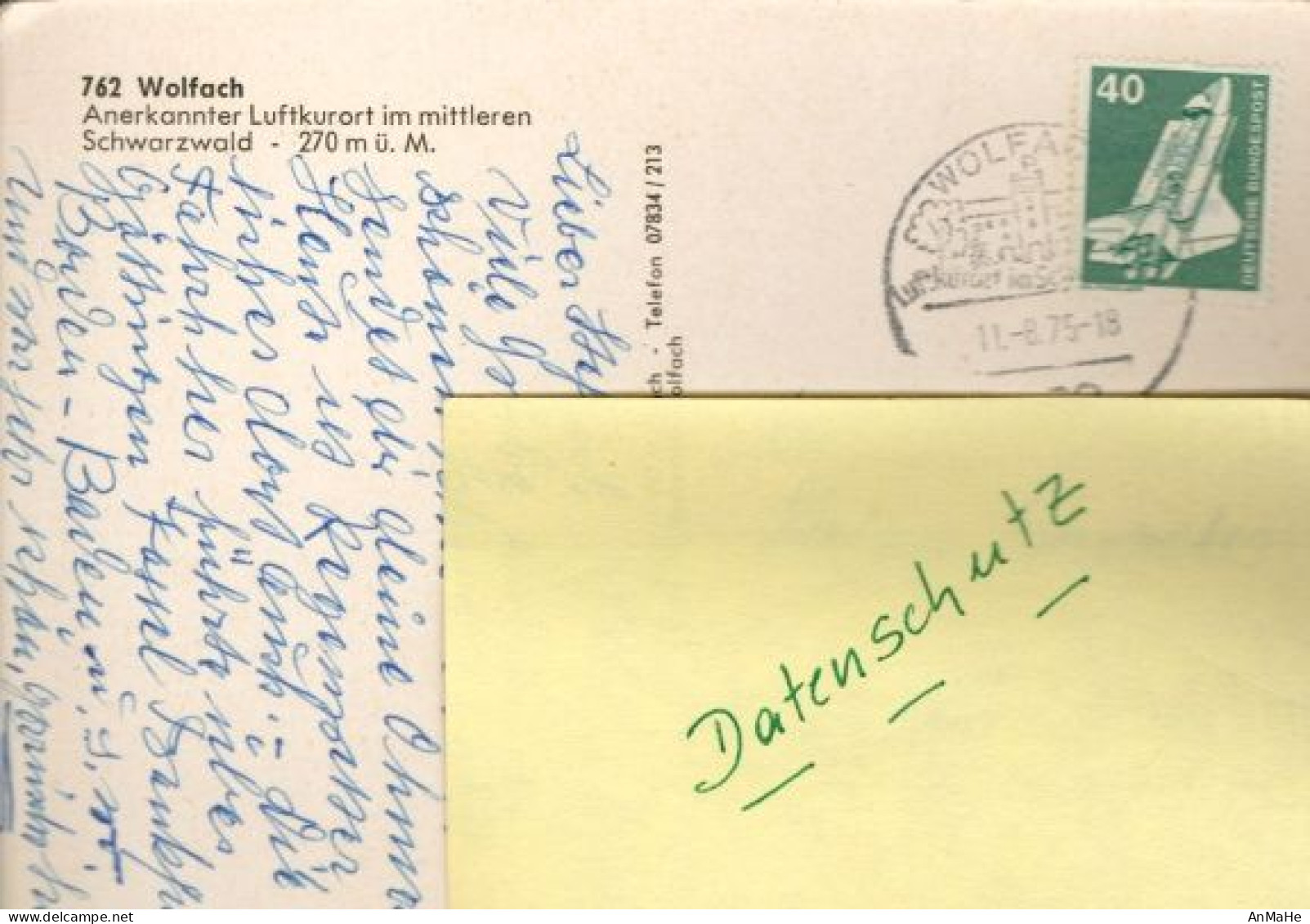 AK172 - Ansichtskarte / Postkarte: Deutschland - Wolfach - Schwarzwald - 11.08.75 - Wolfach