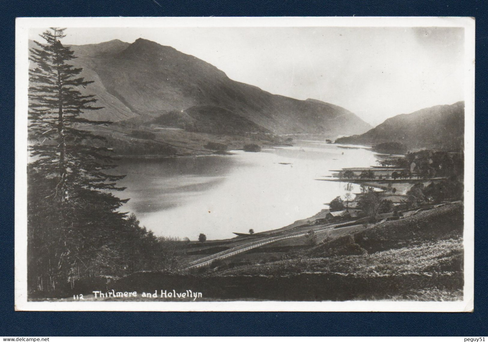 Royaume-Uni. Cumbria. Keswick. Le Lac De Thirlmere Et Le Massif Montagneux De Helvellyn.  1958 - Ambleside