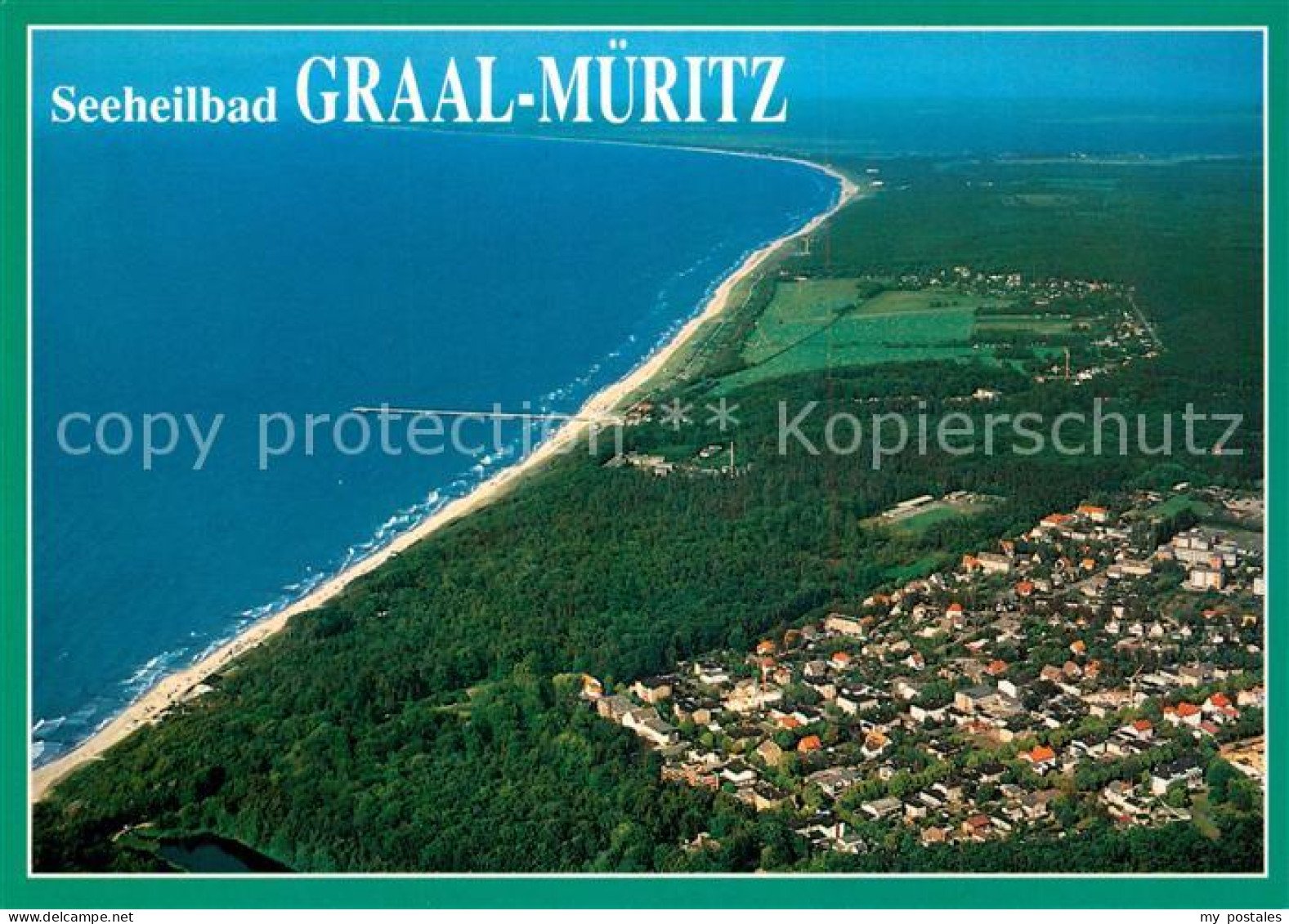 73157163 Graal-Mueritz Ostseebad Seeheilbad Fliegeraufnahme Seeheilbad Graal-Mue - Graal-Müritz