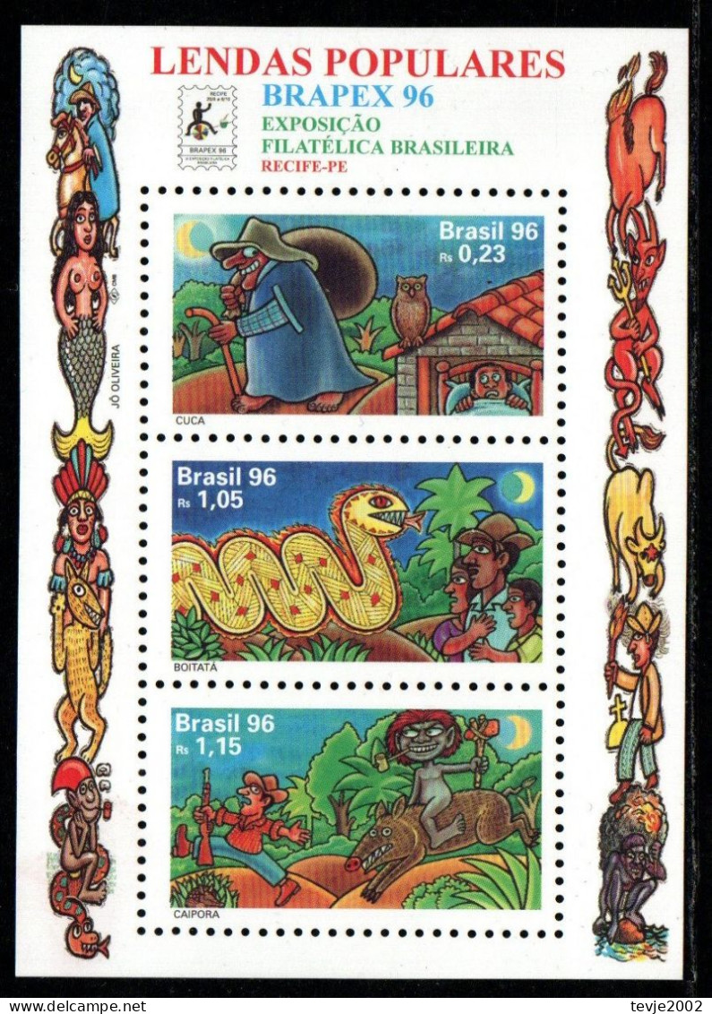 Brasilien 1996 - Mi.Nr. Block 104 - Postfrisch MNH - Blokken & Velletjes