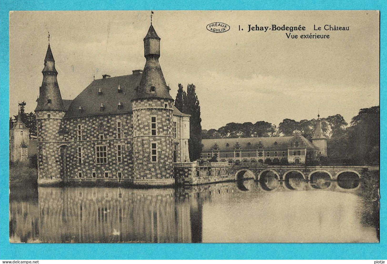 * Jehay Bodegnée - Amay (Liège - La Wallonie) * (Préaux à Ghlin, Nr 1) Le Chateau, Vue Extérieure, Pont, Kasteel, Castle - Amay