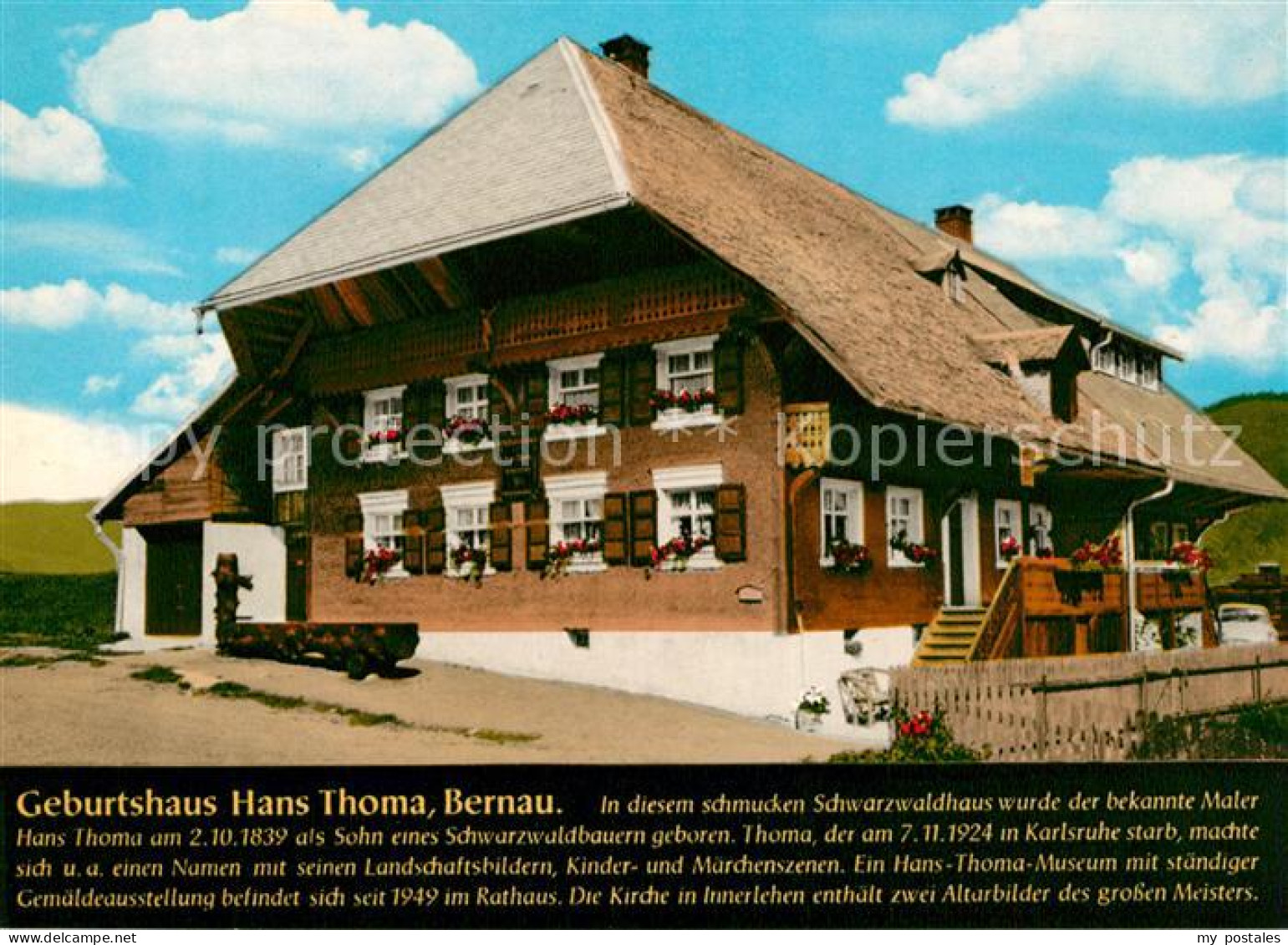 73156410 Bernau Schwarzwald Geburtshaus Hans Thoma  Bernau Schwarzwald - Bernau