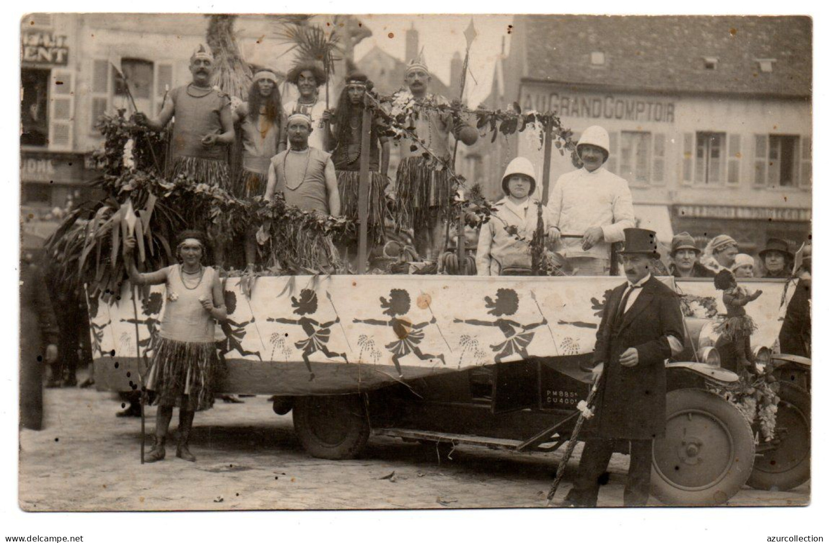 Char Colonial. Carte Photo Animée Non Située - Carnevale