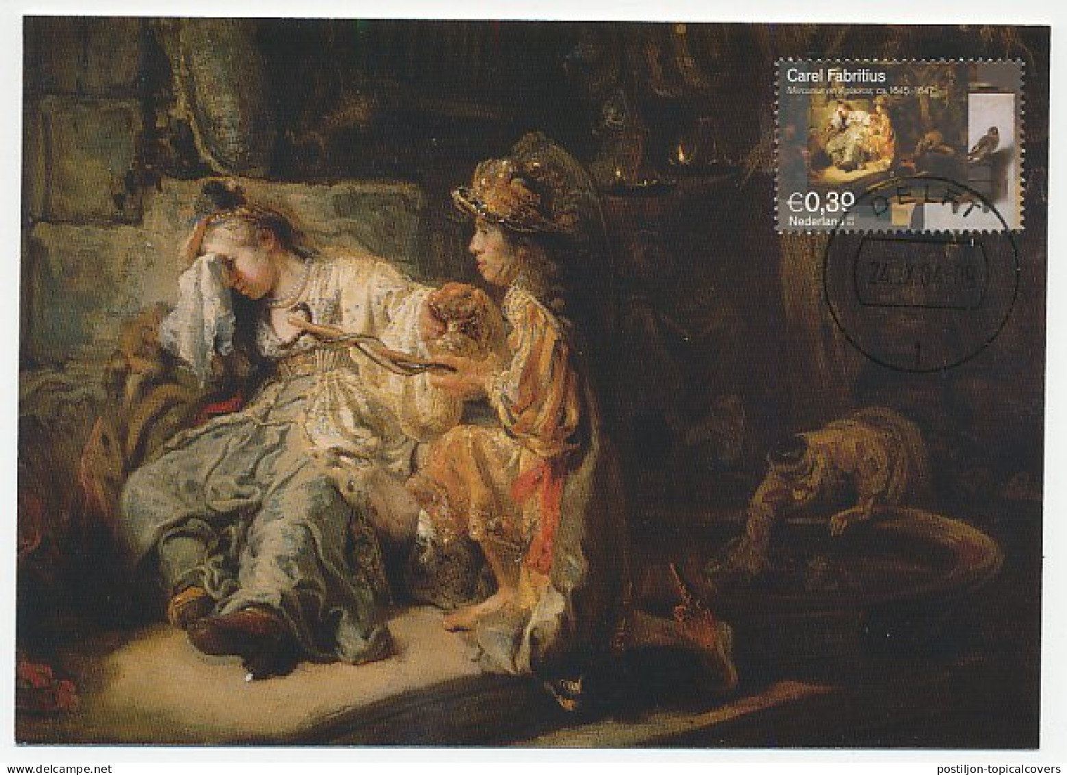 Maximum Card Netherlands 2004 Mercury And Aglauros - Carel Fabritius - Mythology