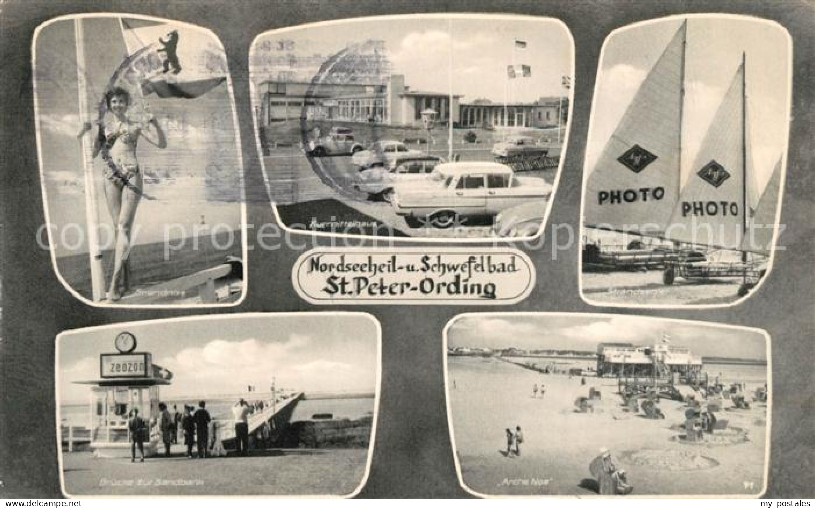 73155795 St Peter-Ording Badenixe Kurmittelhaus Strandsegeln Bruecke Zur Sandban - St. Peter-Ording